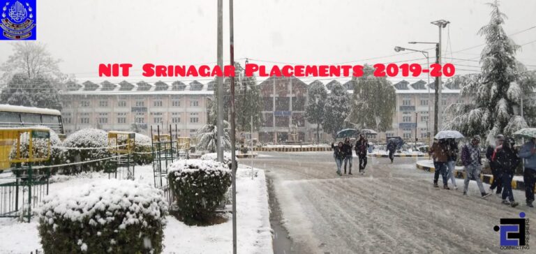 NIT Srinagar placements statistics for the academic session 2019-20!